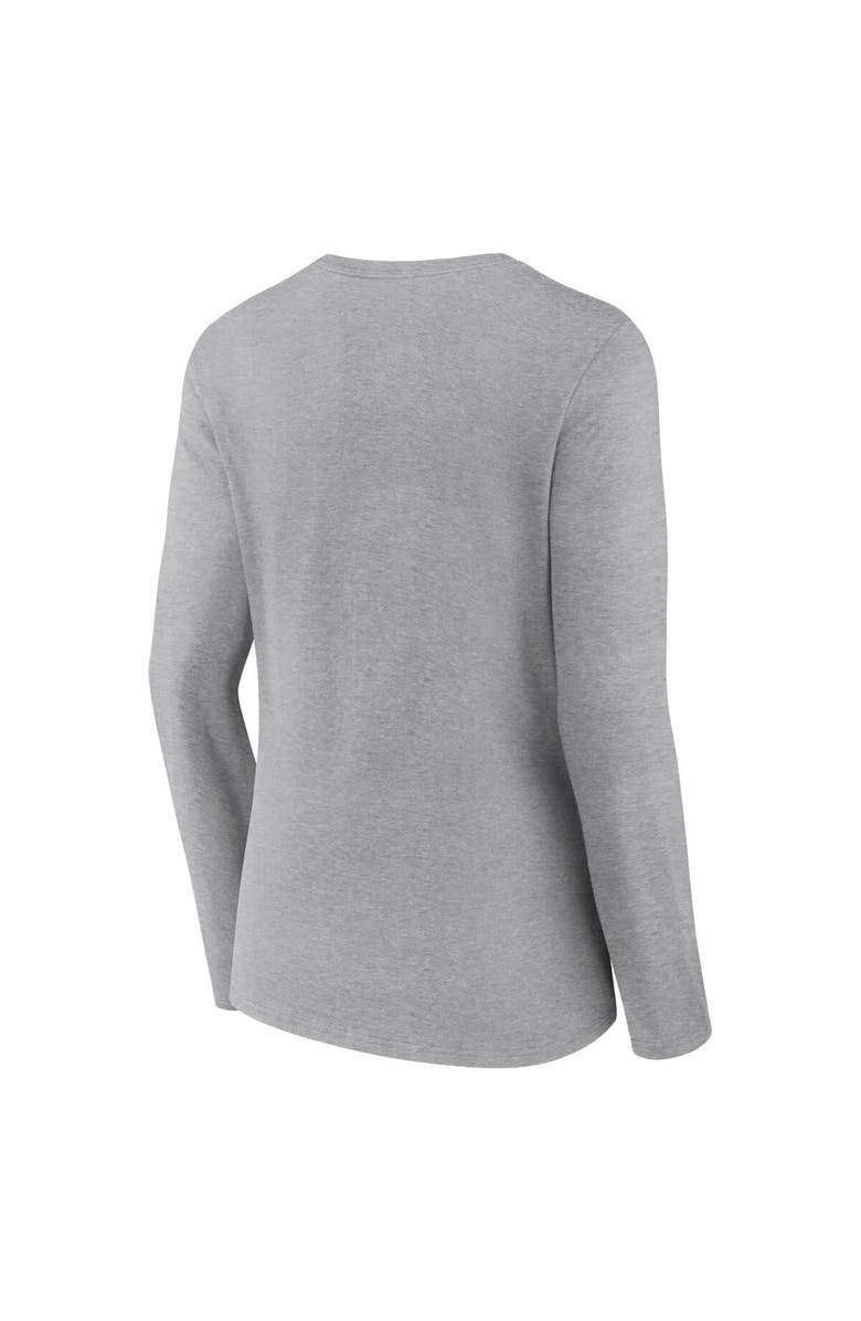 FANATICS Women's Fanatics Branded Gray Detroit Lions 2023 NFC North Division Champions Conquer V-Neck Long Sleeve T-Shirt, Alternate, color, 