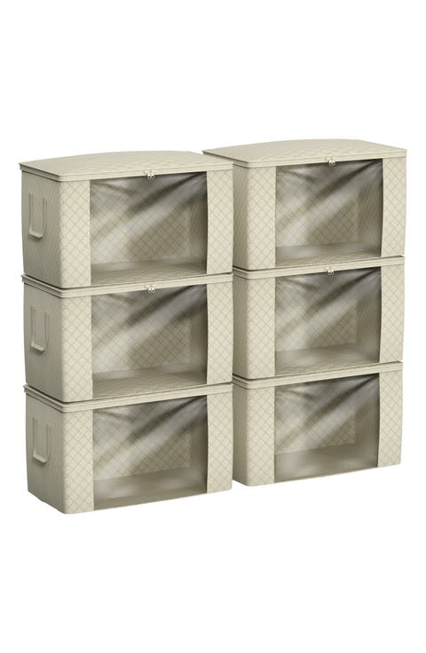 Set of 6 Foldable Storage Bins