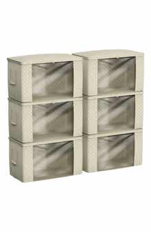 Set of 6 Foldable Storage Bins