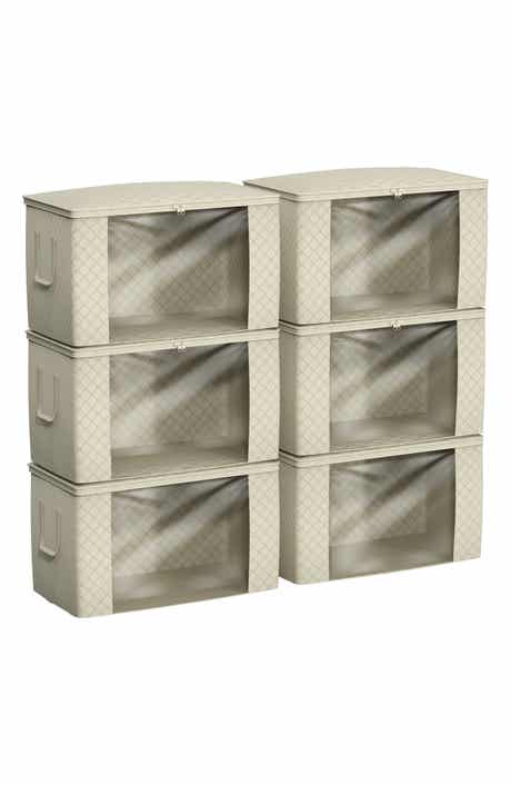 Set of 6 Foldable Storage Bins