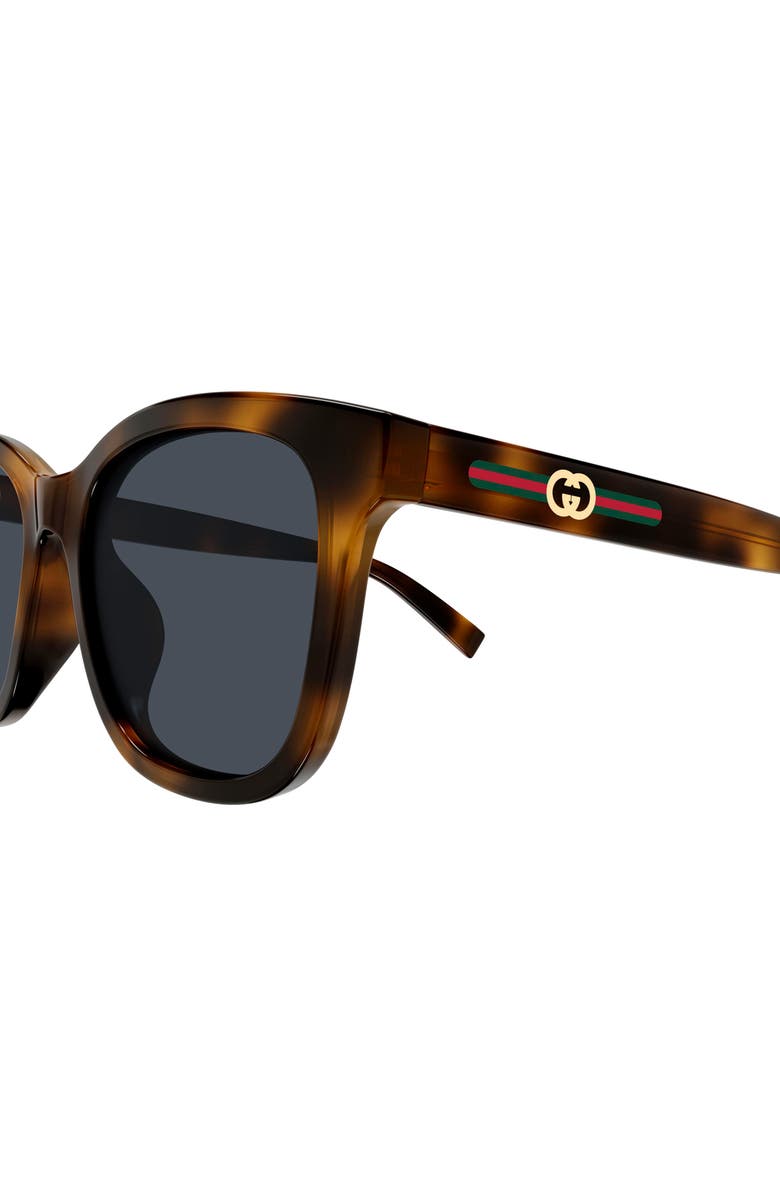 Gucci 55mm Panthos Sunglasses, Alternate, color, Havana