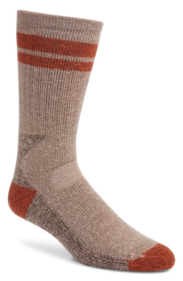 Smartwool Mountaineer Maximum Cushion Tall Wool Blend Socks, Main, color, Fossil
