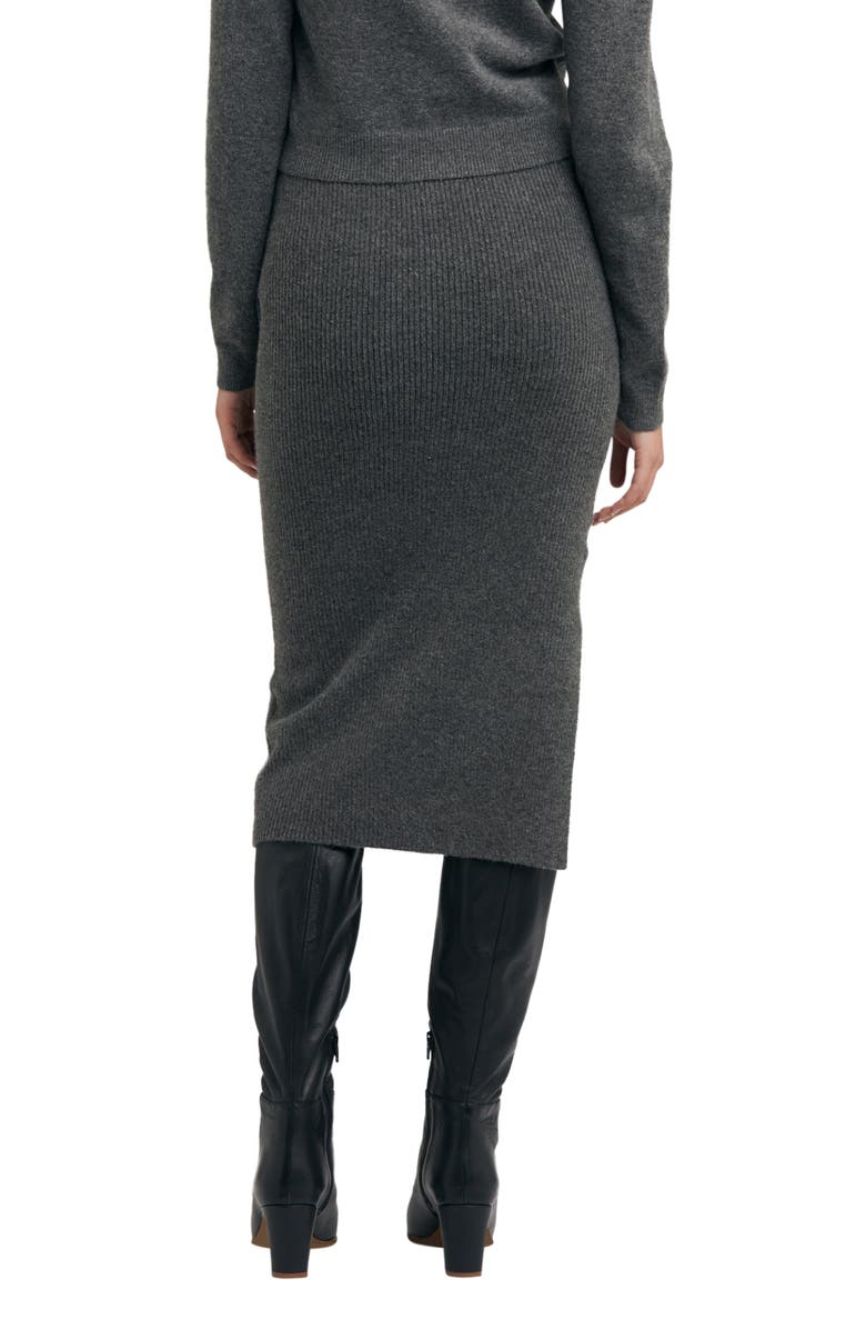 Ripe Maternity Dani Knit Skirt, Alternate, color, Charcoal Marle