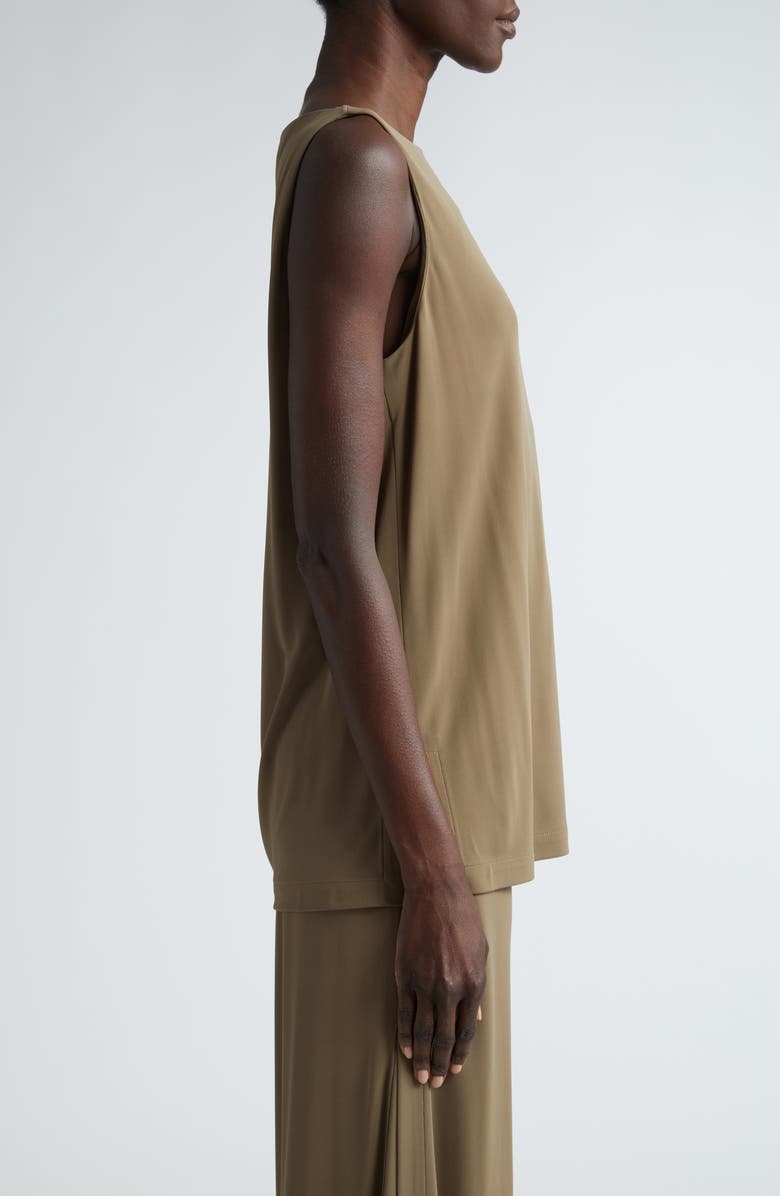 Lafayette 148 New York Boat Neck Sleeveless Top, Alternate, color, Concrete