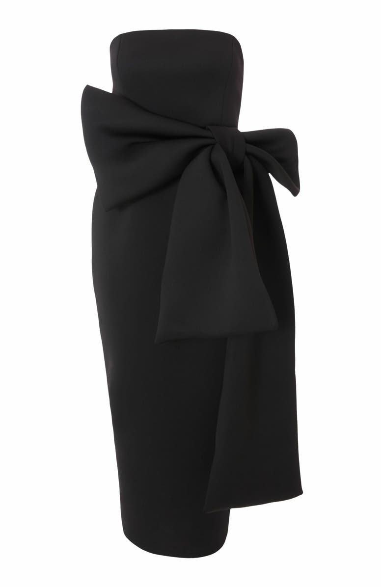 QUIZ Strapless Bow Detail Maxi Dress, Alternate, color, 