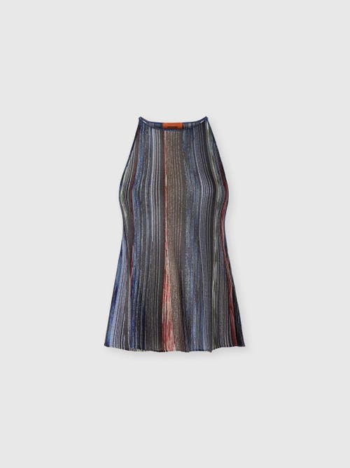 Missoni Sleeveless Ribbed Viscose Lamé Top in Multicoloured at Nordstrom, Size 38