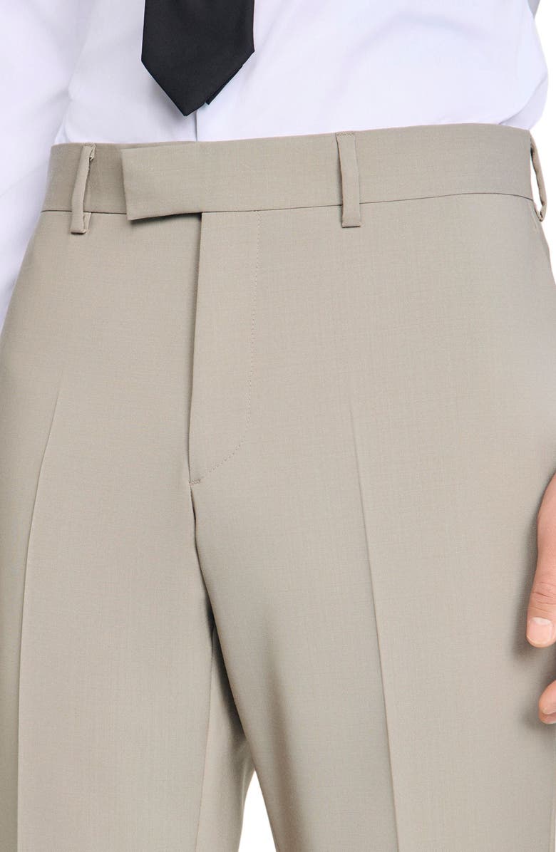 SANDRO Wool suit trousers, Alternate, color, Aluminum