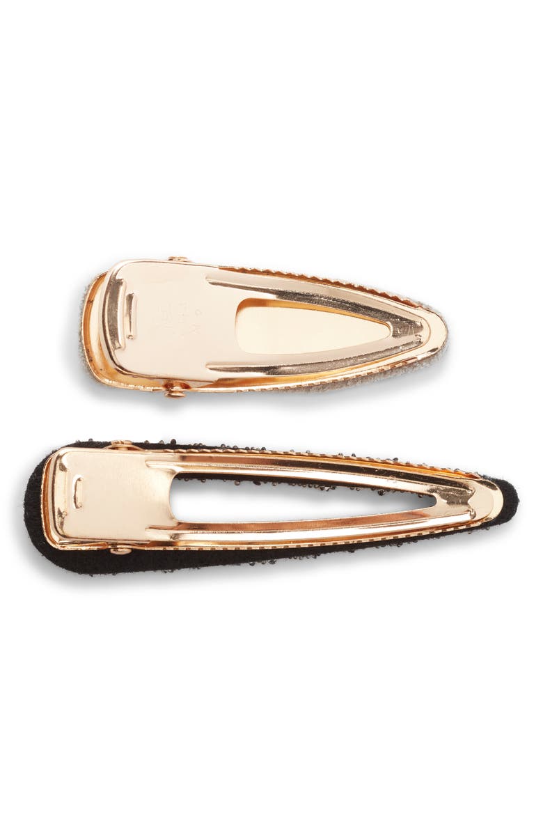 BP. x Claudia Sulewski Set of 2 Leopard & Glitter Hair Clips, Alternate, color, 