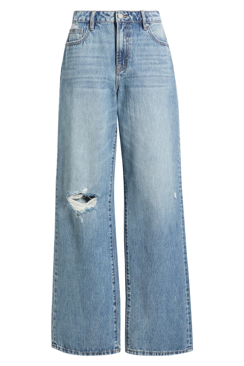 Distressed Wide Leg Dad Jeans, Alternate, color, MED.WASH