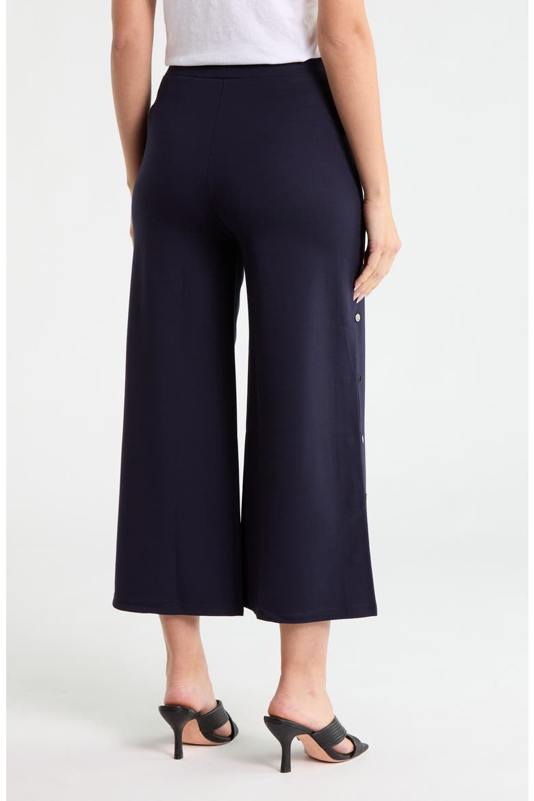 Side Snap Cropped Pants, Alternate, color, NAVY