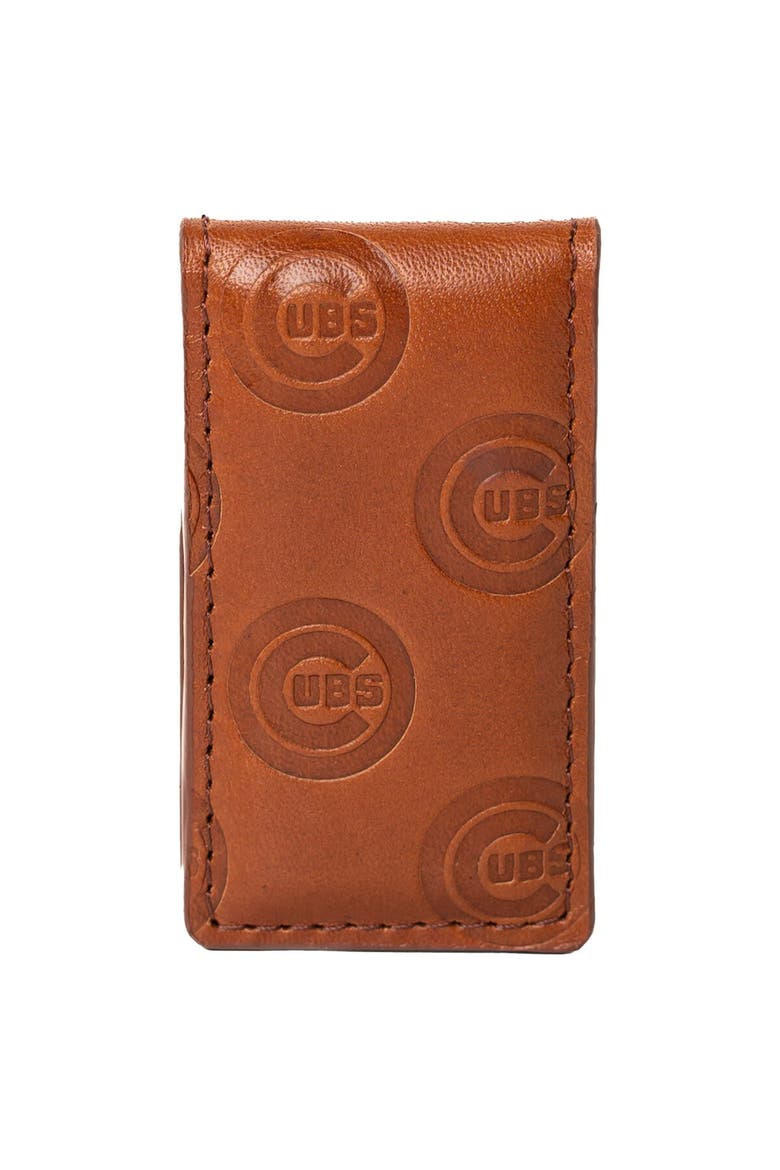 Brown Chicago Cubs Sammy Magnetic Money Clip, Main, color, Brown