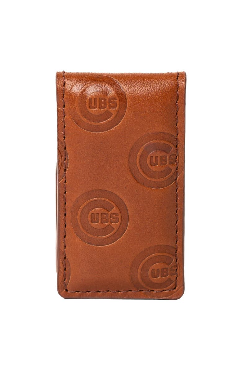 LUSSO Brown Chicago Cubs Sammy Magnetic Money Clip, Main, color, Brown