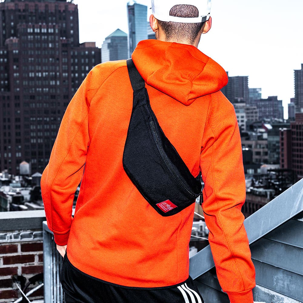 Manhattan Portage Brooklyn Bridge Belt Bag, Alternate, color, Black