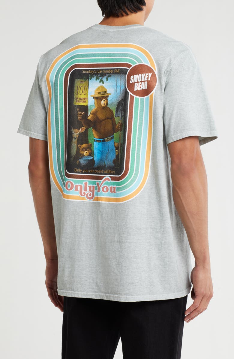 Philcos Smokey Bear Cotton Graphic T-Shirt, Alternate, color,