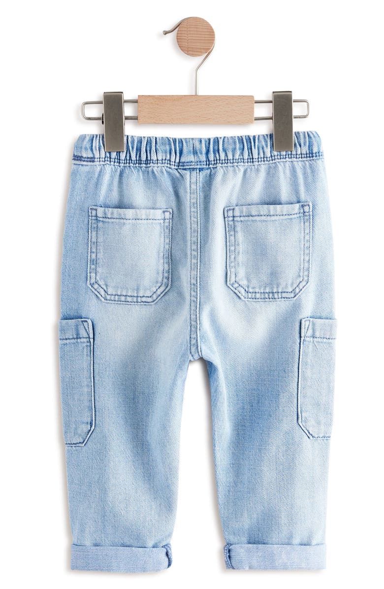 NEXT Kids' Straight Leg Drawstring Jeans, Alternate, color,