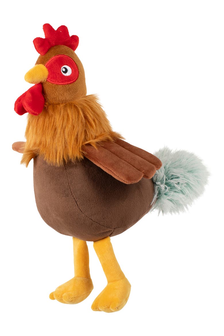 Roost & Repeat Plush Dog Toy, Main, color, BROWN MULTI