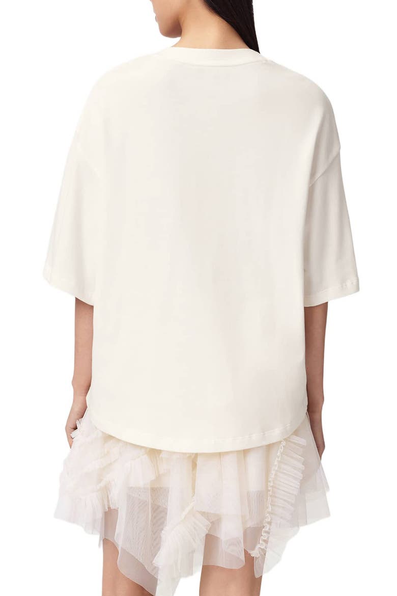 Icon Amelie Oversize Rhinestone Cotton T-Shirt, Alternate, color, OPTIC WHITE