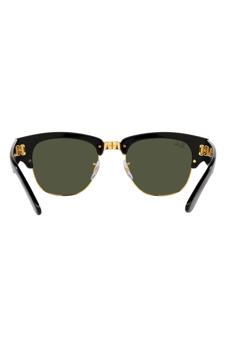 Ray-Ban Mega Clubmaster 50mm Square Sunglasses, Alternate, color, Black