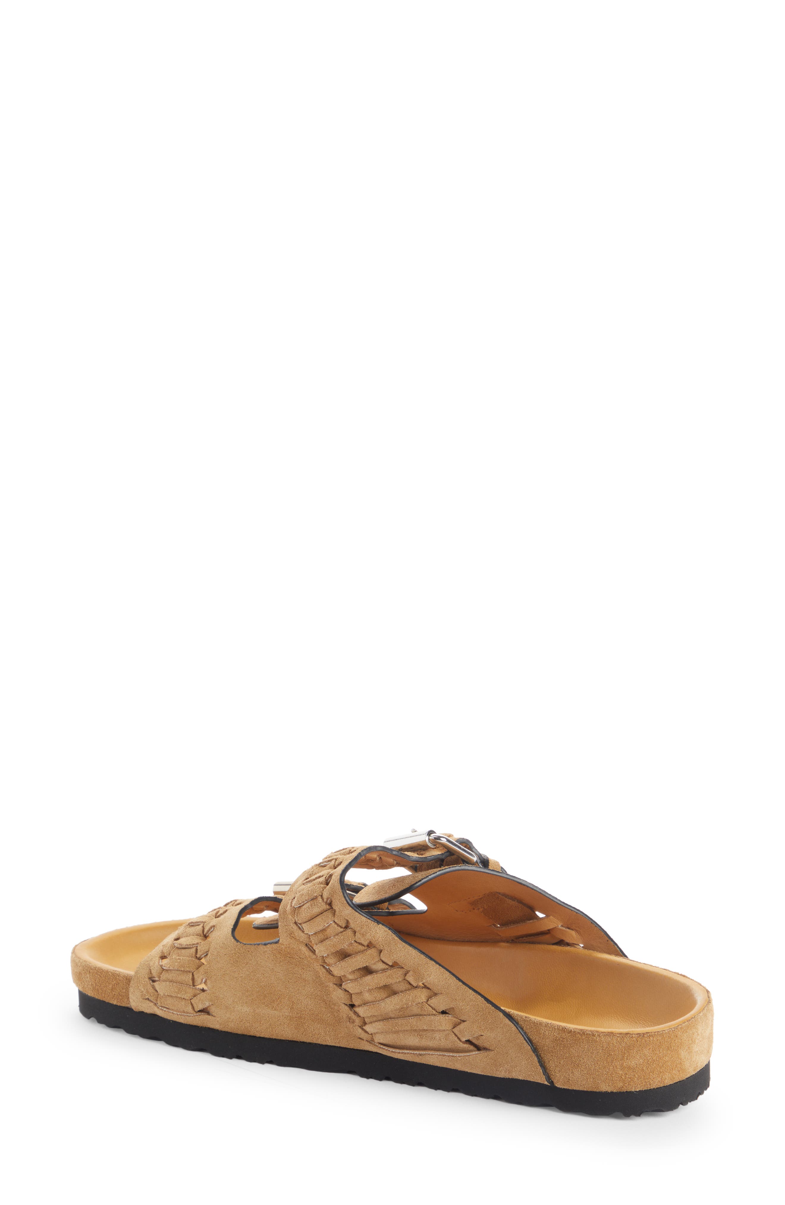 Isabel Marant Lennyo Suede Slide Sandal, Alternate, color, 