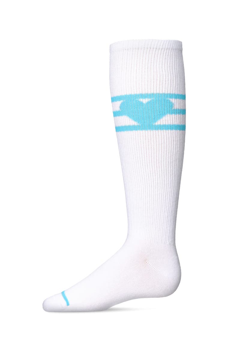 Sweetheart Pastel Knee High Socks, Main, color, Aqua