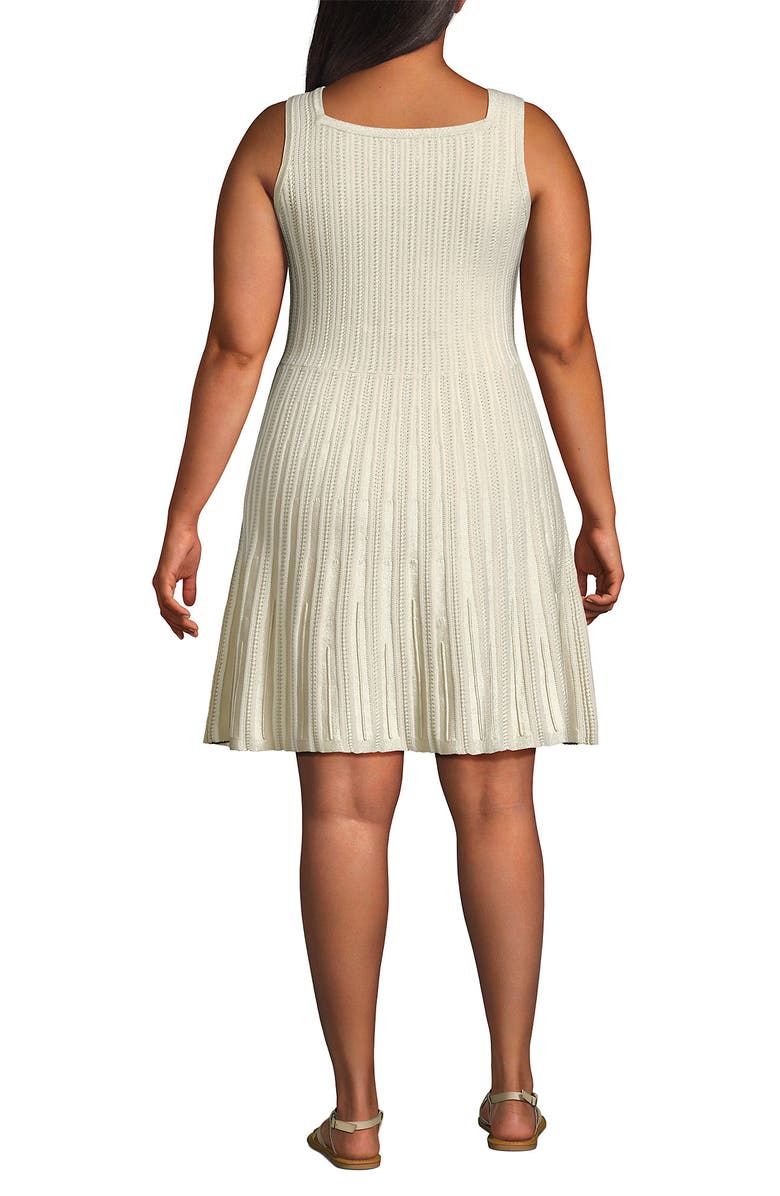 Lands' End Square Neck Above Knee Sweater Dress, Alternate, color, 