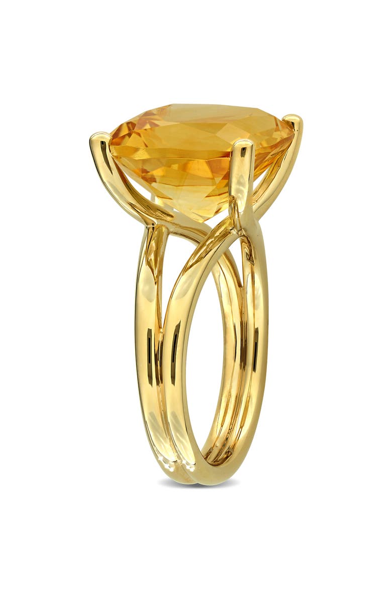 Citrine Solitaire Ring, Alternate, color, YELLOW