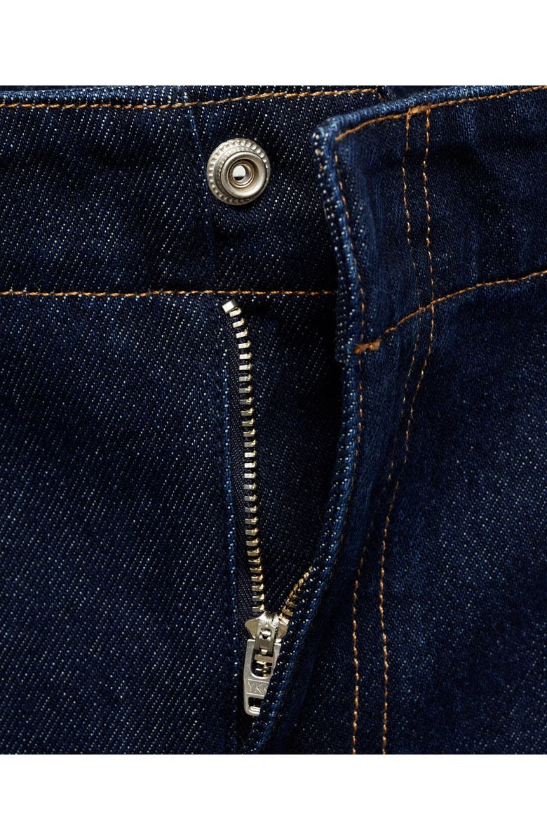 MANGO Flared Denim Skirt, Alternate, color, Open Blue