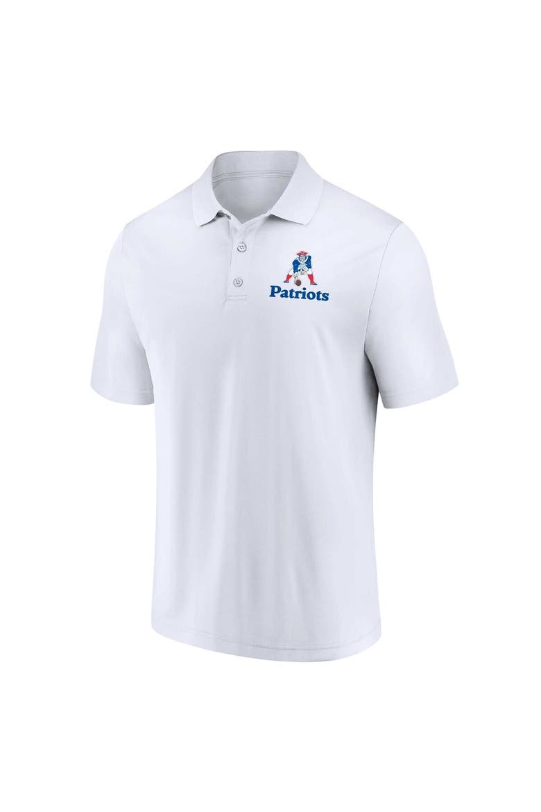 Men's Fanatics Branded White/Royal New England Patriots Throwback Two-Pack Polo Set, Alternate, color, White