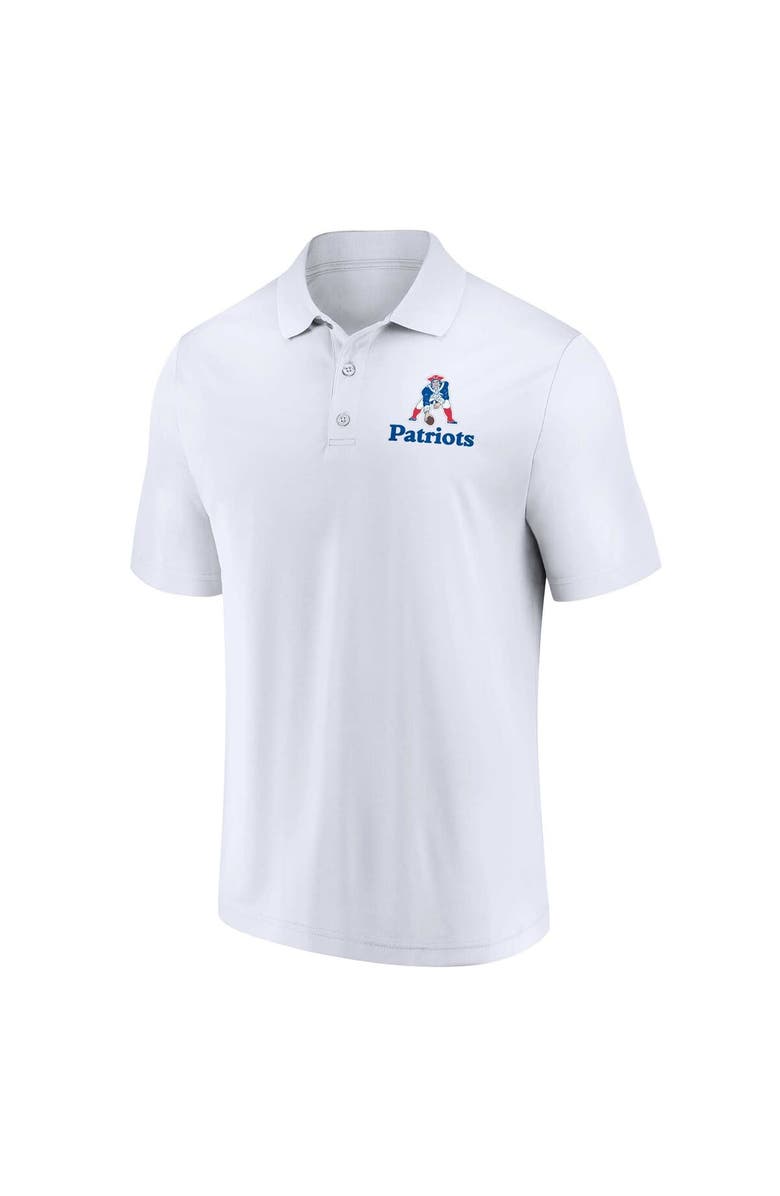 FANATICS Men's Fanatics Branded White/Royal New England Patriots Throwback Two-Pack Polo Set, Alternate, color, White