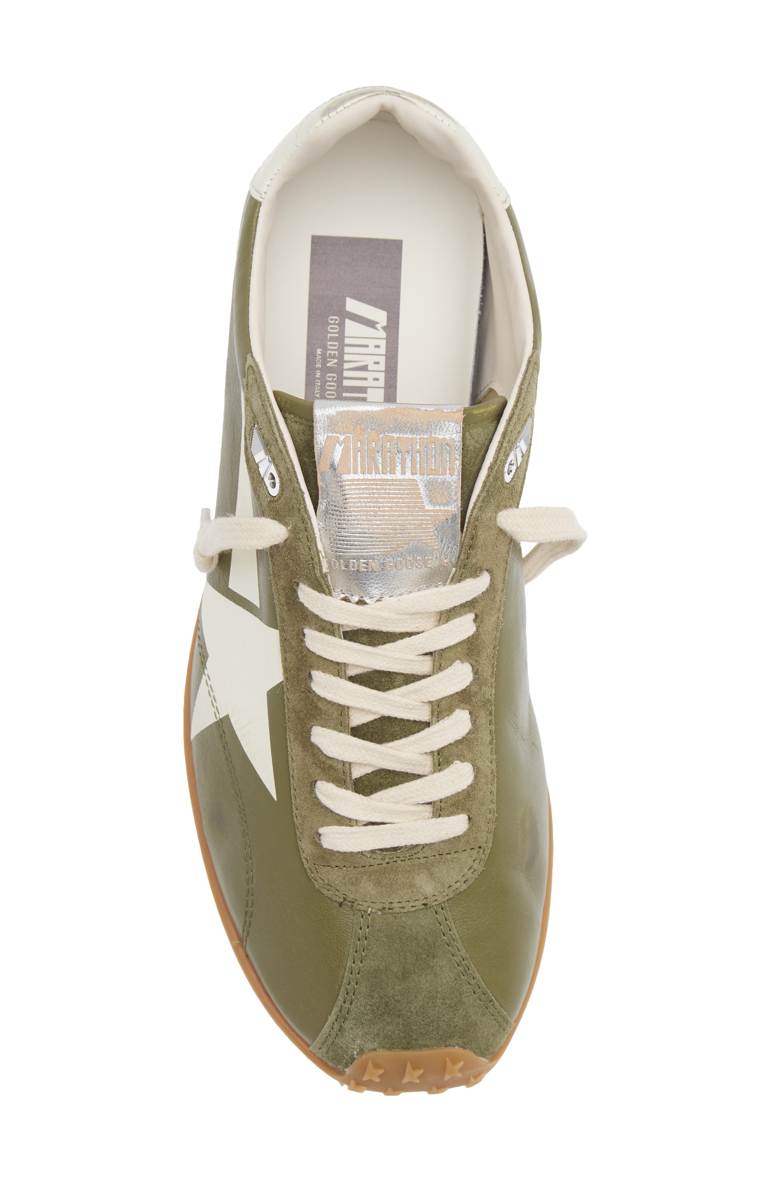 Marathon Speed Sneaker, Alternate, color, OLIVE/ MILK