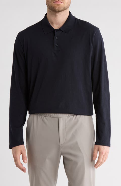 Long Sleeve Knit Polo
