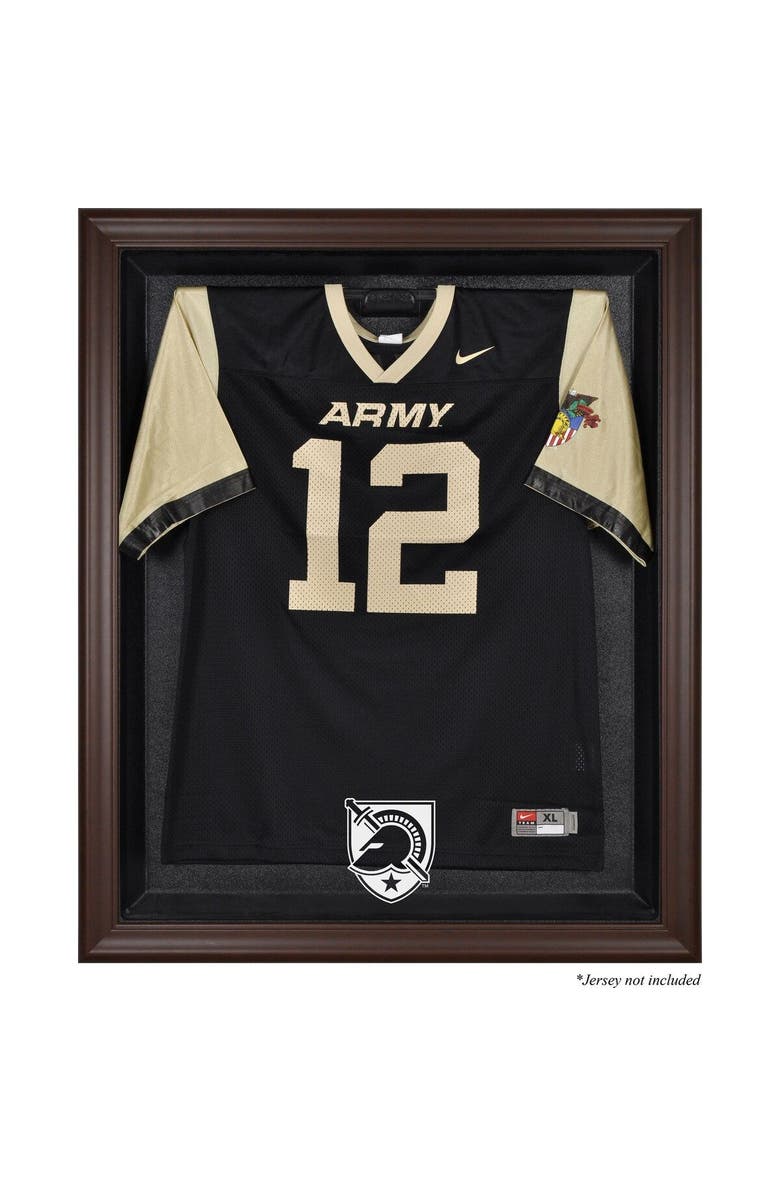 FANATICS AUTHENTIC Army Black Knights Brown Framed (2015-Present Logo) Jersey Display Case, Main, color, 