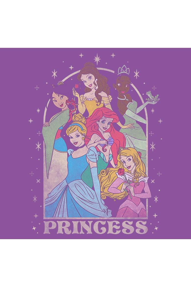 Girl's Disney Princess Arch  Graphic T-Shirt, Alternate, color, Purple Berry