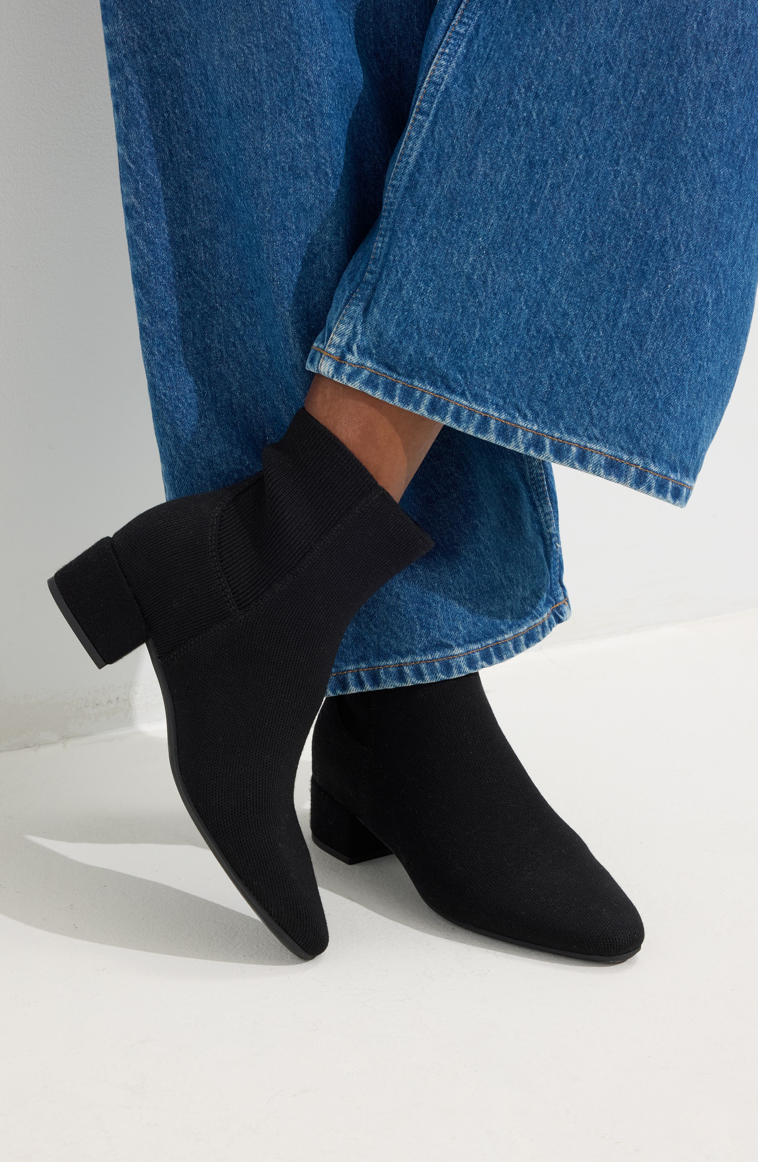 Rothy's The Classic Boot, Alternate, color, Black