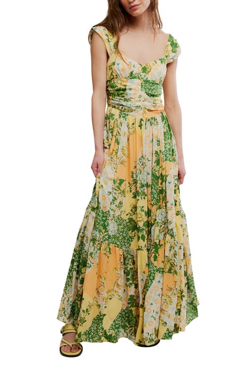 Sasha Floral Mesh Midi Dress