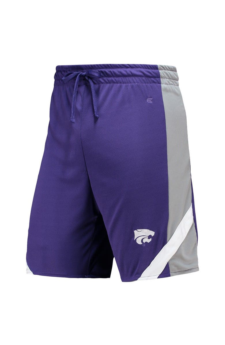 COLOSSEUM Men's Colosseum Purple/Gray Kansas State Wildcats Am I Wrong Reversible Shorts, Alternate, color,