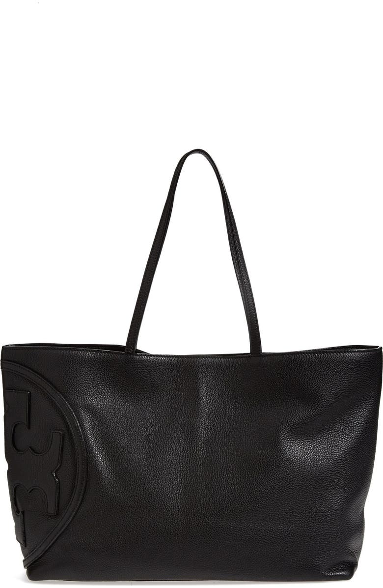 Tory Burch 'All T' Leather Tote, Main, color,