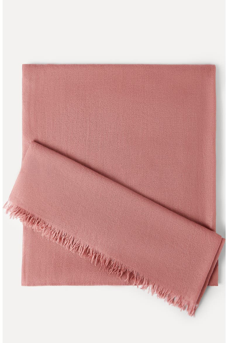 Cashmere and silk scarf, Alternate, color, Pink