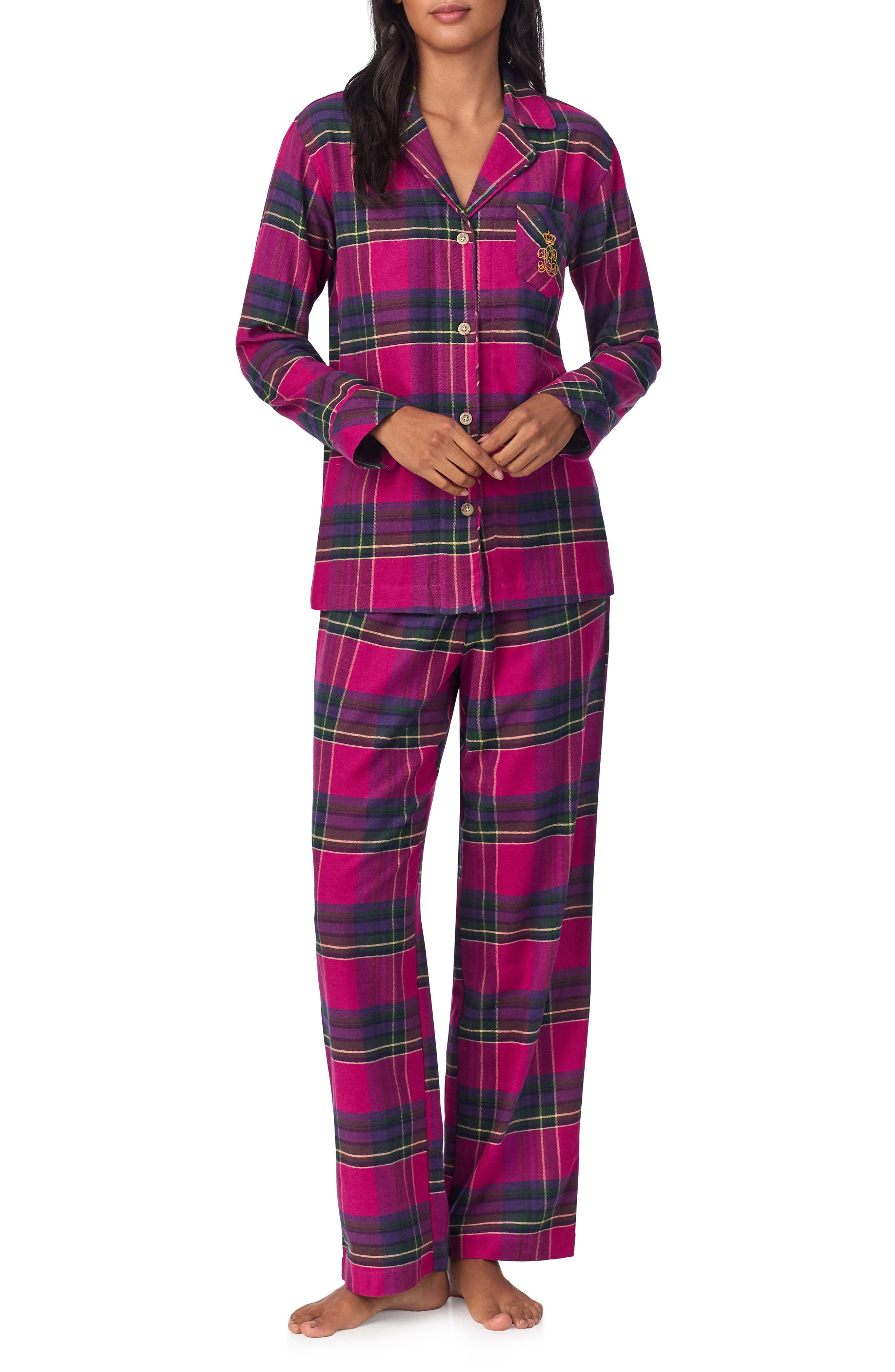 selected DARK PINK PLAID