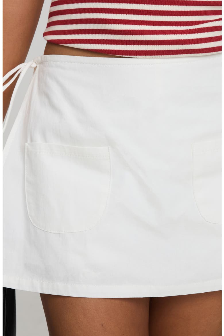 Gigi Wrap Skort, Alternate, color, WHITE