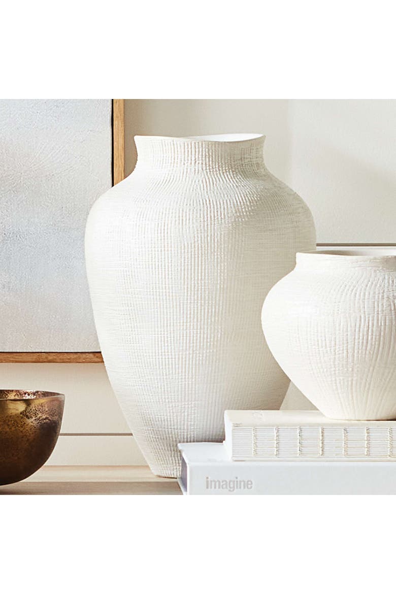 Barclay Butera Ojai Vase, Alternate, color, White