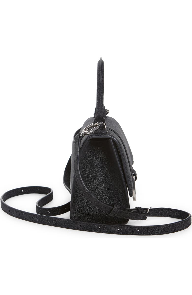Balenciaga Extra Small Hourglass Sparkle Top Handle Bag, Alternate, color,
