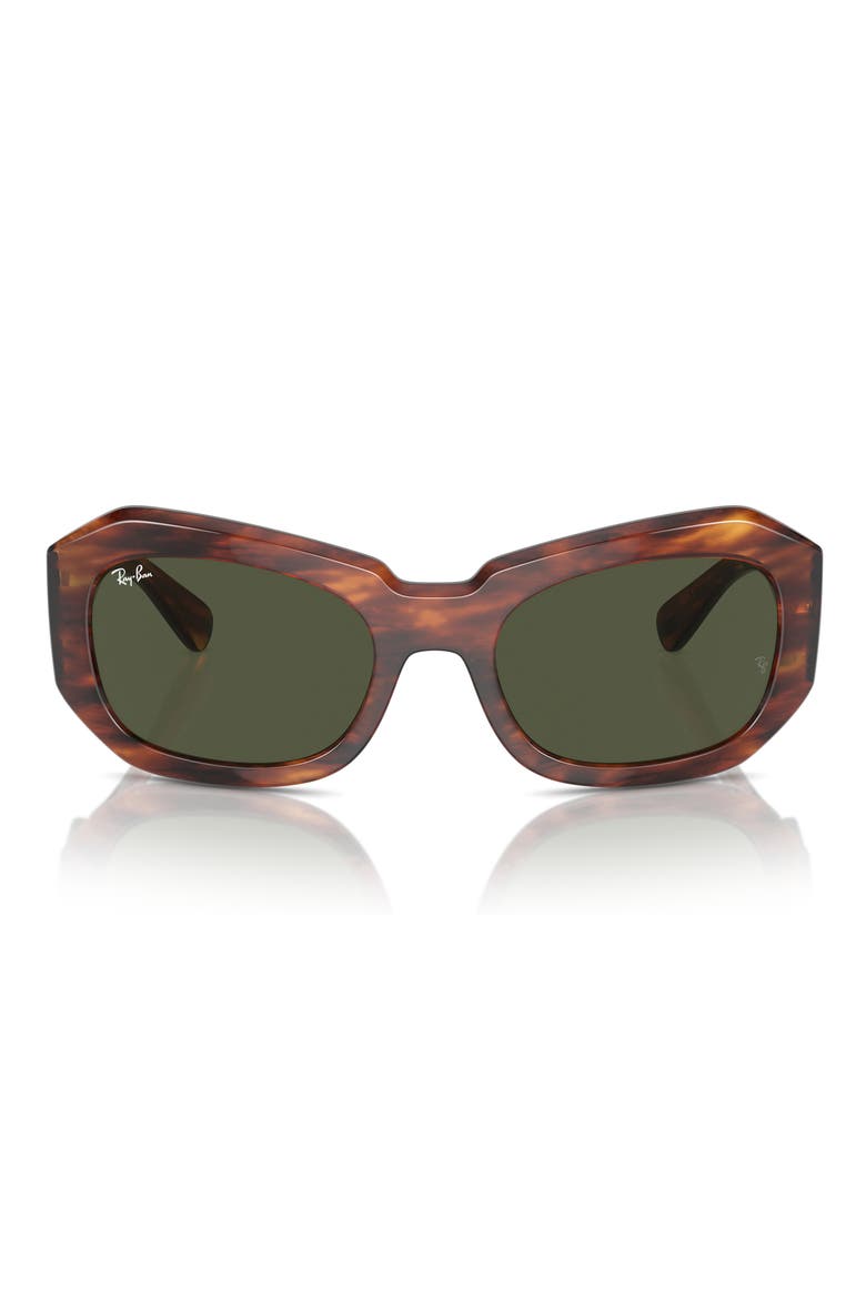 Pillow Beate 56mm Wrap Sunglasses, Main, color, STRIPED HAVA