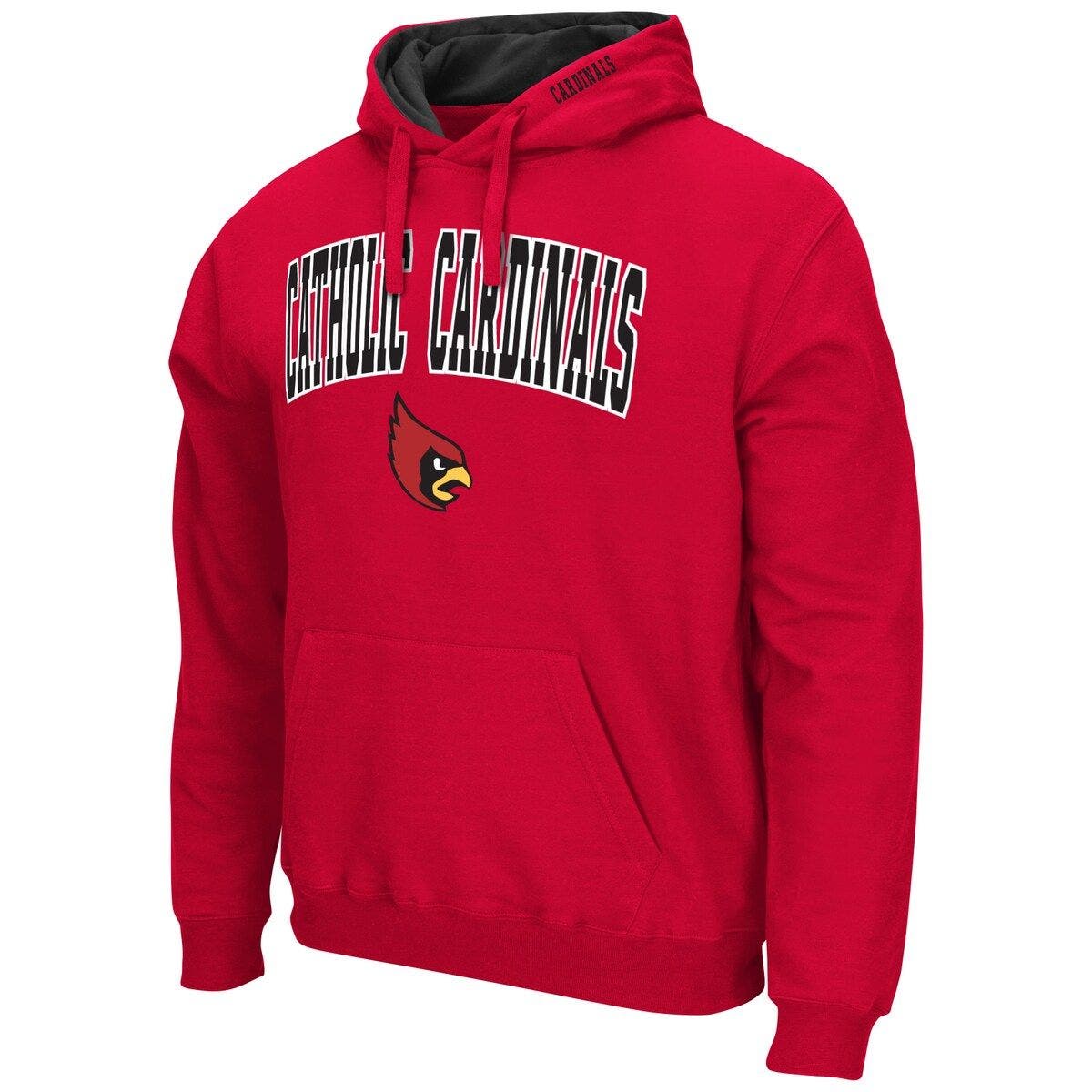 Men's Colosseum Cardinal Catholic University Cardinals Arch & Logo 3.0 Pullover Hoodie thumbnail 2