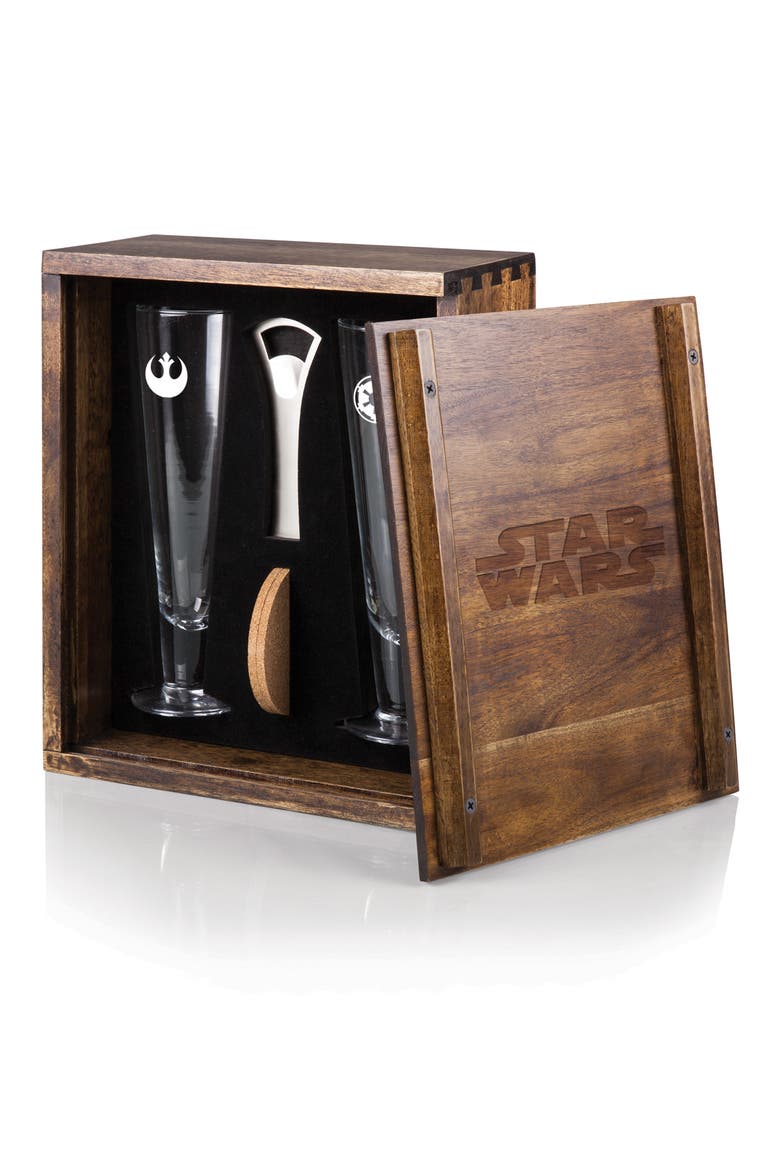 Glass Beverage Set, Alternate, color, STAR WARS/BROWN