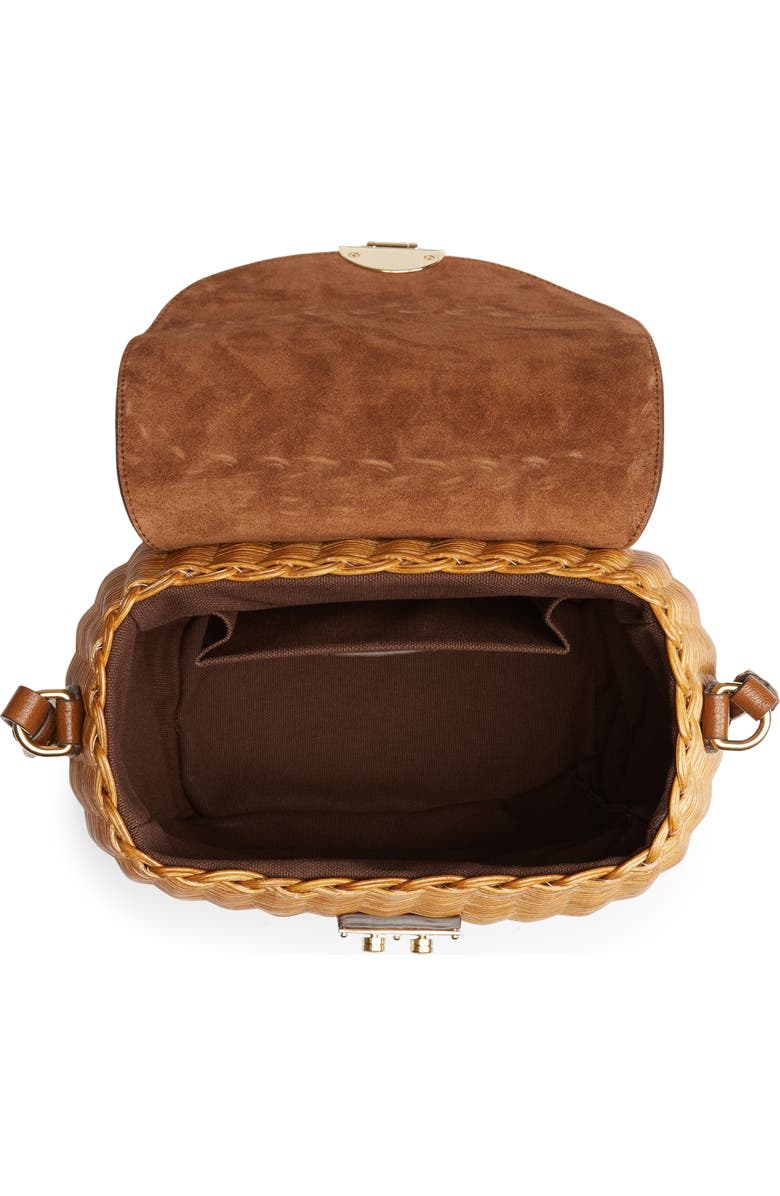Miu Miu Midollino Woven Wicker Bag, Alternate, color,