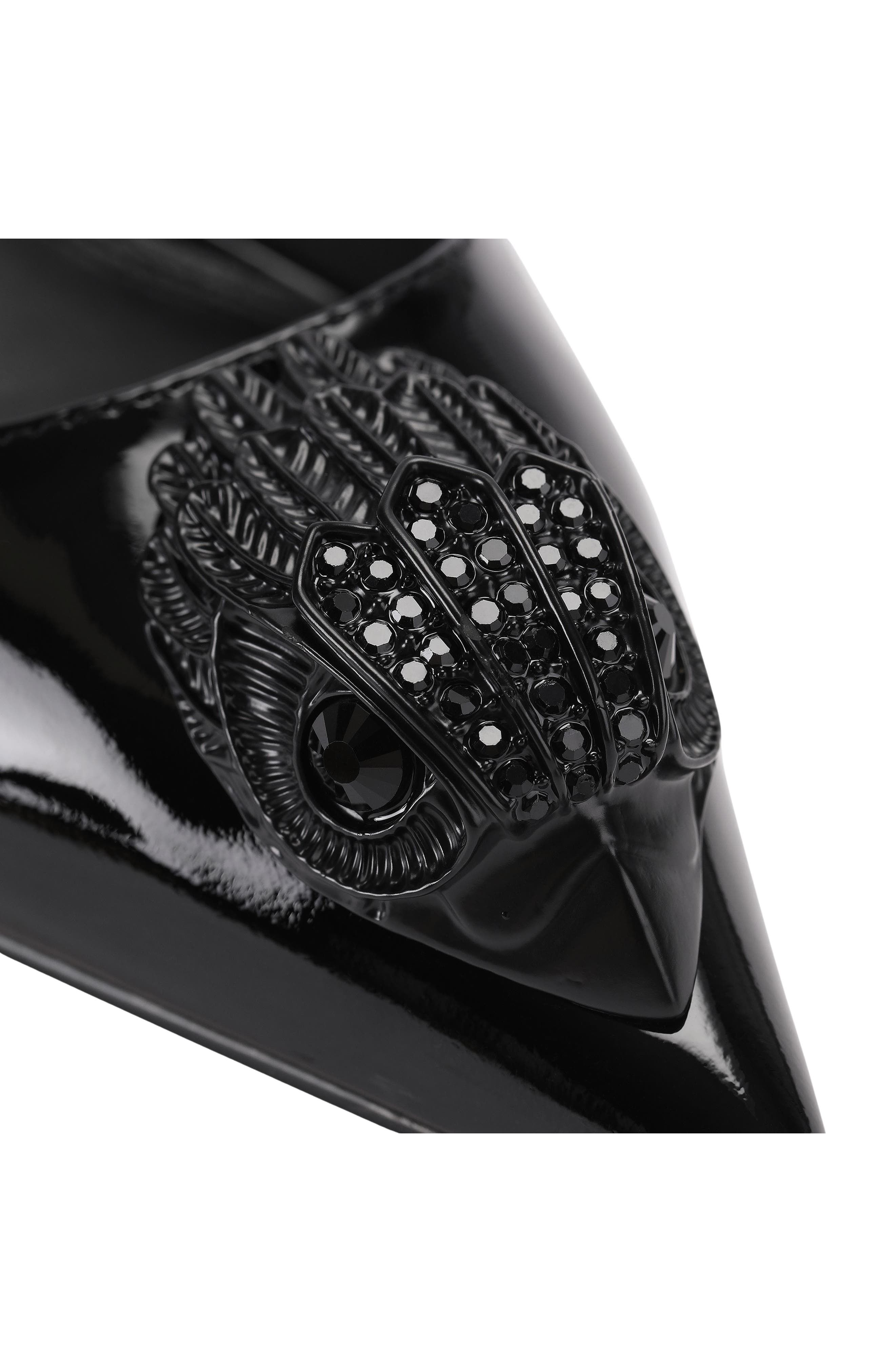 Belsize Pointed Toe Slingback Pump, Alternate, color, BLACK