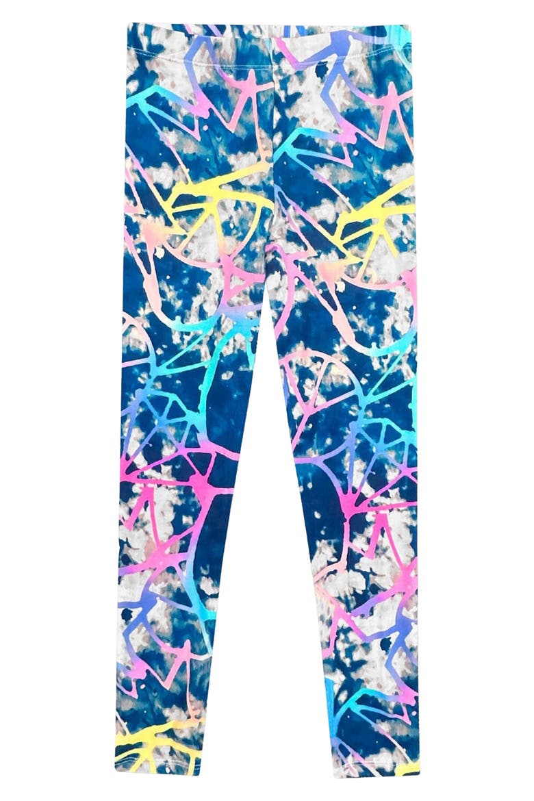 Kids' Simply Soft Leggings, Main, color, TIE DYE BLUE