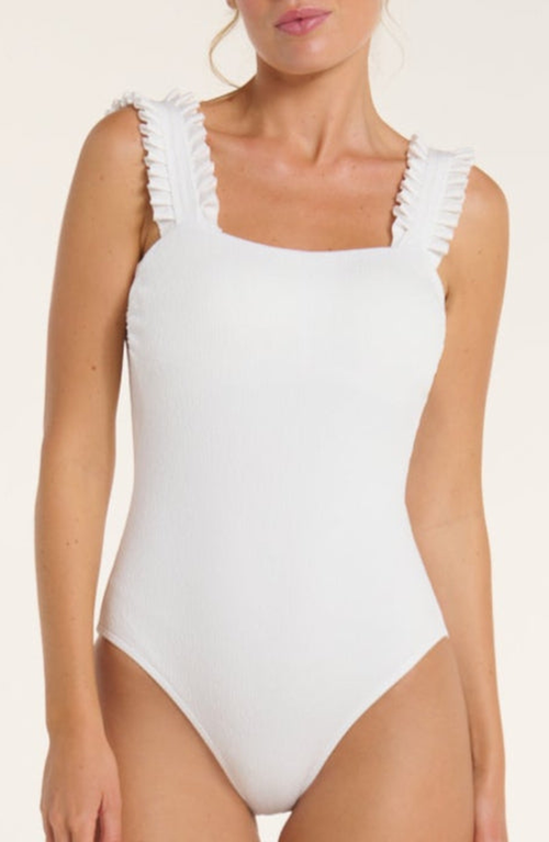 Hermoza Natalie One-piece Swimsuit In White
