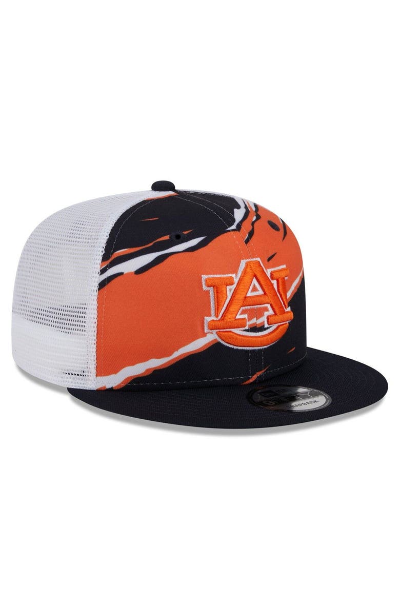 New Era Men's New Era Navy Auburn Tigers Tear Trucker 9FIFTY Snapback Hat, Alternate, color, Navy